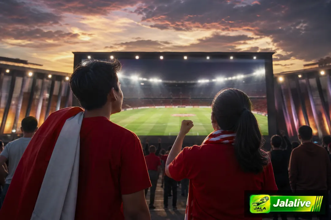 Ilustrasi editorial suasana dimulainya musim baru sepak bola
