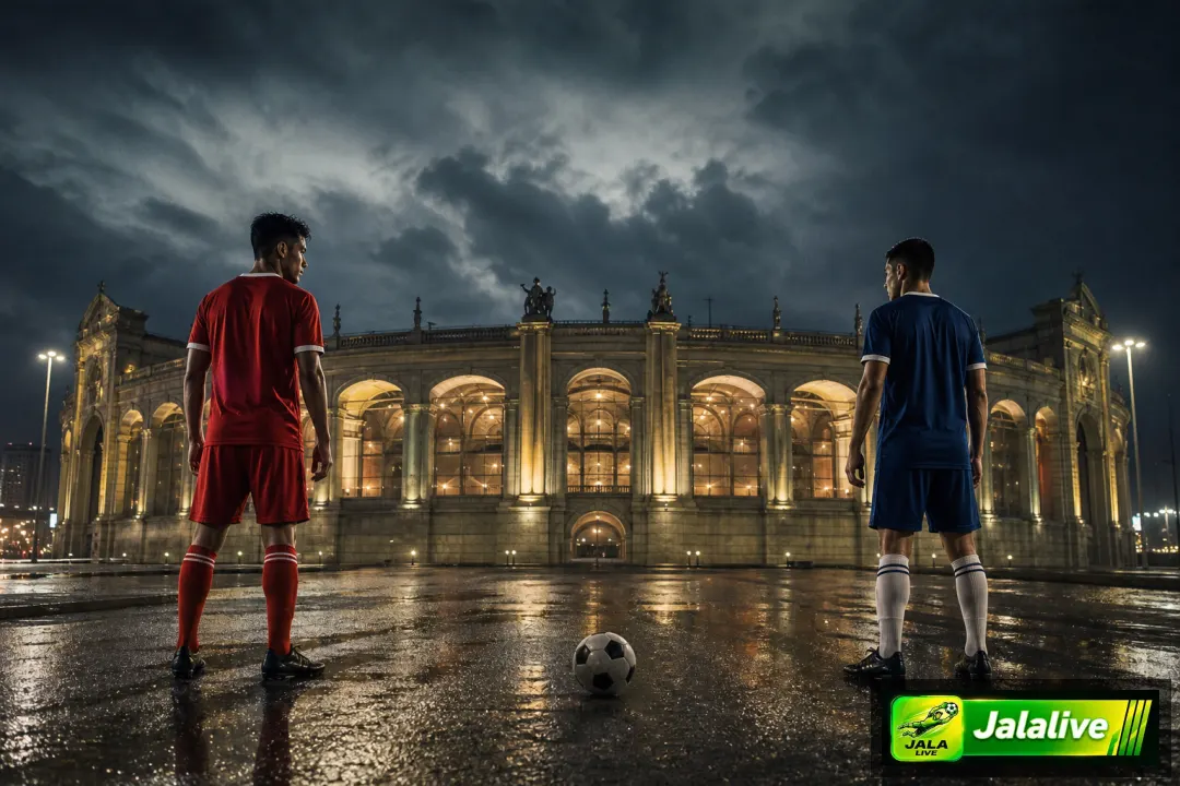 Ilustrasi editorial duel Real Madrid vs Inter di stadion Eropa